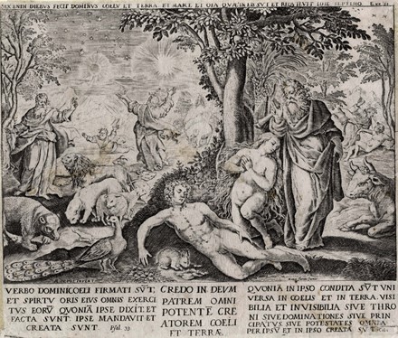  Dirk Volkertsz Coornhert  (Amsterdam, 1522 - Gouda, 1590) : Trionfo di Santo Stefano o il trionfo della Pazienza.  - Asta Arte Antica, Moderna e Contemporanea - Libreria Antiquaria Gonnelli - Casa d'Aste - Gonnelli Casa d'Aste