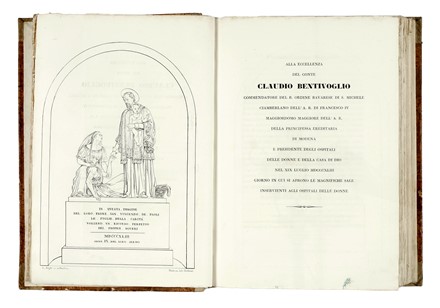  Peretti Antonio : Disegno del monumento in plastica eretto nella chiesa di S. Francesco in Modena in memoria della preservazione di questa citta dal cholera-morbus...  - Auction Books, Autographs and Manuscripts - Libreria Antiquaria Gonnelli - Casa d'Aste - Gonnelli Casa d'Aste