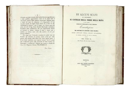  Peretti Antonio : Disegno del monumento in plastica eretto nella chiesa di S. Francesco in Modena in memoria della preservazione di questa citta dal cholera-morbus...  - Auction Books, Autographs and Manuscripts - Libreria Antiquaria Gonnelli - Casa d'Aste - Gonnelli Casa d'Aste