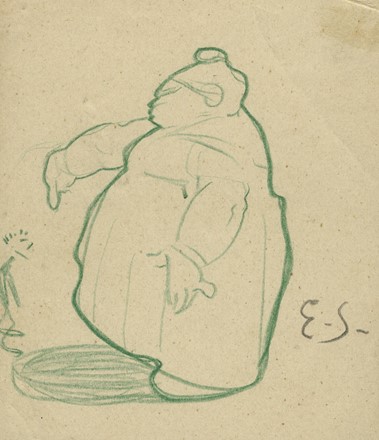  Autori vari : Lotto composto di 5 disegni.  Enrico Sacchetti  (Roma, 1877 - Firenze, 1969)  - Asta Arte Antica, Moderna e Contemporanea - Libreria Antiquaria Gonnelli - Casa d'Aste - Gonnelli Casa d'Aste
