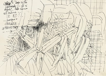  Vinicio Berti  (Firenze, 1921 - 1991) : Lotto composto di 2 disegni.  - Asta Arte Antica, Moderna e Contemporanea - Libreria Antiquaria Gonnelli - Casa d'Aste - Gonnelli Casa d'Aste