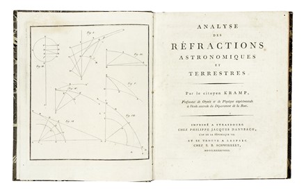  Kramp Christian : Analyse des r�fractions astronomiques et terrestres. Scienze tecniche e matematiche, Fisica, Scienze tecniche e matematiche  - Auction Books, Autographs and Manuscripts - Libreria Antiquaria Gonnelli - Casa d'Aste - Gonnelli Casa d'Aste