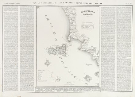  Attilio Zuccagni Orlandini  (Fiesole, 1784 - Firenze, 1872) : Atlante geografico, fisico e storico del Granducato di Toscana.  - Asta Arte Antica, Moderna e Contemporanea - Libreria Antiquaria Gonnelli - Casa d'Aste - Gonnelli Casa d'Aste