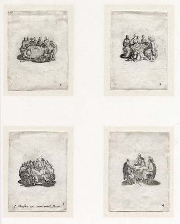  Jacques Callot  (Nancy, 1592 - 1635) : Les quatre banquets.  - Asta Arte Antica, Moderna e Contemporanea - Libreria Antiquaria Gonnelli - Casa d'Aste - Gonnelli Casa d'Aste