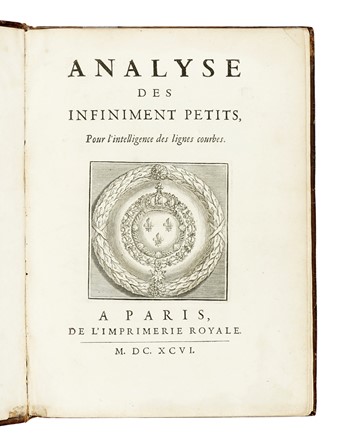  L'Hospital Guillaume Francois Antoine (de) : Analyse des infiniment petits, pour l'intelligence des lignes courbes.  - Asta Libri, autografi e manoscritti - Libreria Antiquaria Gonnelli - Casa d'Aste - Gonnelli Casa d'Aste