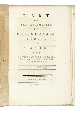  Voltaire Fran�ois-Marie Arouet (de), Leibniz Gottfried Wilhelm von, Maupertuis Pierre Louis : Maupertuisiana. Aritmetica, Scienze tecniche e matematiche, Scienze tecniche e matematiche  Leonhard Euler  - Auction Books, Autographs and Manuscripts - Libreria Antiquaria Gonnelli - Casa d'Aste - Gonnelli Casa d'Aste