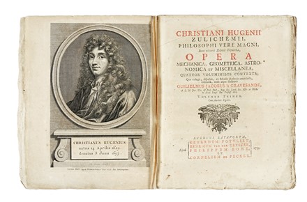  Huygens Christiaan : Opera mechanica, geometrica, astronomica et miscellanea, quatuor voluminibus contexta... Tomus I (-IV).  - Asta Libri, autografi e manoscritti - Libreria Antiquaria Gonnelli - Casa d'Aste - Gonnelli Casa d'Aste