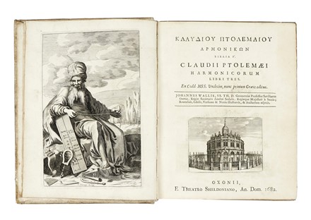  Ptolemaeus Claudius : Harmonicorum libri tres... Musica, Musica, Teatro, Spettacolo  - Auction Books, Autographs and Manuscripts - Libreria Antiquaria Gonnelli - Casa d'Aste - Gonnelli Casa d'Aste