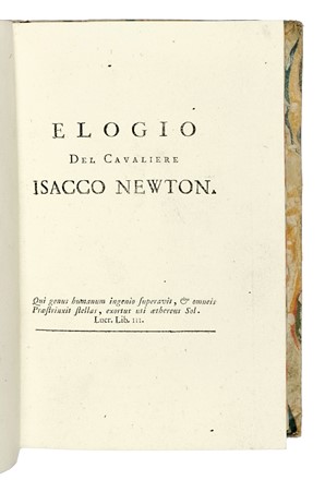  Frisi Paolo : Elogio del Galileo. Galileiana, Scienze tecniche e matematiche, Scienze tecniche e matematiche  - Auction Books, Autographs and Manuscripts - Libreria Antiquaria Gonnelli - Casa d'Aste - Gonnelli Casa d'Aste