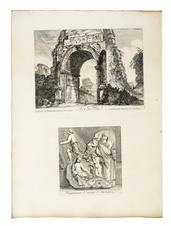  Domenico Montagu  (notizie 1748-1776, ), Jean Barbault  (Viarmes, 1718 - Roma, 1762) : Dodici tavole da Les plus beaux �difices de Rome moderne, ou Recu�il des plus belles v�es des principales �glises, places, palais, fontaines, &c. qui sont dans Rome...  - Asta Arte Antica, Moderna e Contemporanea - Libreria Antiquaria Gonnelli - Casa d'Aste - Gonnelli Casa d'Aste