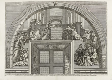 Francesco Faraone Aquila  (Palermo, 1676 - Roma, 1740), Pietro Aquila  (Marsala, 1640 - Alcamo, 1692) : Picturae Raphaelis Sanctij Urbinatis ex aula et conclavisbus palatii Vaticani...  - Asta Arte Antica, Moderna e Contemporanea - Libreria Antiquaria Gonnelli - Casa d'Aste - Gonnelli Casa d'Aste