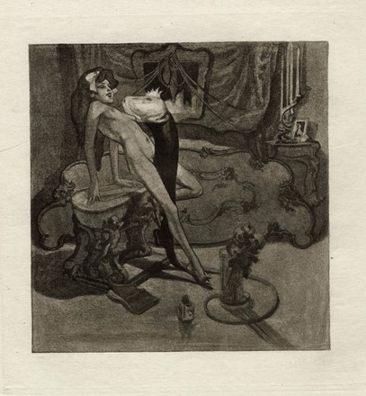  Franz Von Bayros (detto Choisy Le Conin)  (Agram, 1866 - Vienna, 1924) : (La scultrice).  - Auction Arte Antica, Moderna e Contemporanea - Libreria Antiquaria Gonnelli - Casa d'Aste - Gonnelli Casa d'Aste