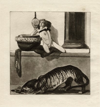  Franz Von Bayros (detto Choisy Le Conin)  (Agram, 1866 - Vienna, 1924) : (La scultrice).  - Auction Arte Antica, Moderna e Contemporanea - Libreria Antiquaria Gonnelli - Casa d'Aste - Gonnelli Casa d'Aste