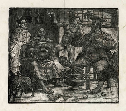  Gino Barbieri  (Cesena, 1885 - Monte Zomo, 1917) : Lotto composto di 3 xilografie.  - Auction Arte Antica, Moderna e Contemporanea - Libreria Antiquaria Gonnelli - Casa d'Aste - Gonnelli Casa d'Aste