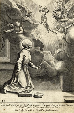  Luca Ciamberlano  (Urbino, 1580 - Roma, 1641) : Otto tavole da Vita di S. Filippo Neri fiorentino. Fondatore della Congreg.ne dell'Oratorio di Roma,, dove mori nell' anno 1595 dell'et� sva ottanta.  - Asta Arte Antica, Moderna e Contemporanea - Libreria Antiquaria Gonnelli - Casa d'Aste - Gonnelli Casa d'Aste