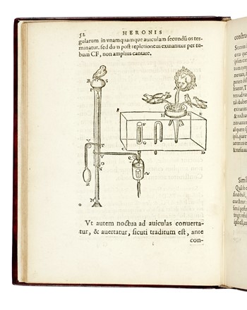  Heron Alexandrinus : Spiritalium liber... Scienze tecniche e matematiche  - Auction Books, Autographs and Manuscripts - Libreria Antiquaria Gonnelli - Casa d'Aste - Gonnelli Casa d'Aste