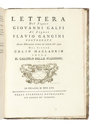  Fagnano Giulio Carlo : Produzioni matematiche [...] Tomo primo (-secondo). Scienze tecniche e matematiche, Geometria, Scienze tecniche e matematiche  - Auction Books, Autographs and Manuscripts - Libreria Antiquaria Gonnelli - Casa d'Aste - Gonnelli Casa d'Aste