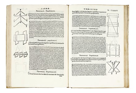  Euclides, Tartaglia Niccol� : Euclide megarense philosopho: solo introduttore delle scientie mathematice: diligentemente reassettato, et alla integrita ridotto per il degno professore di tal scientie Nicolo Tartalea... Scienze tecniche e matematiche  - Auction Books, Autographs and Manuscripts - Libreria Antiquaria Gonnelli - Casa d'Aste - Gonnelli Casa d'Aste