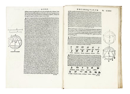 Euclides, Tartaglia Niccol� : Euclide megarense philosopho: solo introduttore delle scientie mathematice: diligentemente reassettato, et alla integrita ridotto per il degno professore di tal scientie Nicolo Tartalea... Scienze tecniche e matematiche  - Auction Books, Autographs and Manuscripts - Libreria Antiquaria Gonnelli - Casa d'Aste - Gonnelli Casa d'Aste