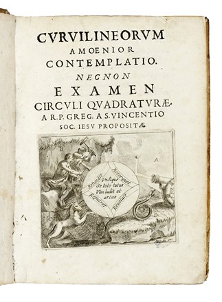 L�otaud Vincent : Examen circuli quadraturae... Scienze tecniche e matematiche, Geometria, Scienze tecniche e matematiche  - Auction Books, Autographs and Manuscripts - Libreria Antiquaria Gonnelli - Casa d'Aste - Gonnelli Casa d'Aste