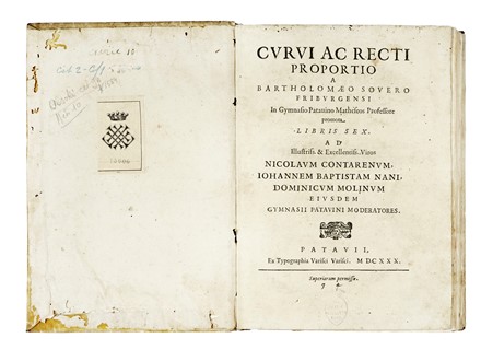 Sover Bartholomaeus : Curvi ac recti proportio...  - Asta Libri, autografi e manoscritti - Libreria Antiquaria Gonnelli - Casa d'Aste - Gonnelli Casa d'Aste