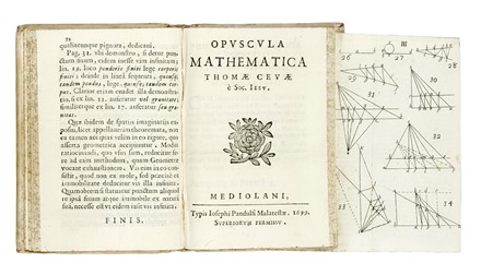  Ceva Tommaso : De natura gravium. Libri duo... [CON:] Opuscula mathematica...  - Asta Libri, autografi e manoscritti - Libreria Antiquaria Gonnelli - Casa d'Aste - Gonnelli Casa d'Aste