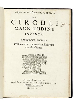  Huygens Christiaan : De circuli magnitudine inventa... Scienze tecniche e matematiche  - Auction Books, Autographs and Manuscripts - Libreria Antiquaria Gonnelli - Casa d'Aste - Gonnelli Casa d'Aste
