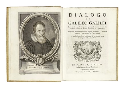  Galilei Galileo : Dialogo [...] dove ne i congressi di quattro giornate si discorre sopra i due massimi sistemi del mondo... Galileiana, Scienze tecniche e matematiche, Scienze tecniche e matematiche  - Auction Books, Autographs and Manuscripts - Libreria Antiquaria Gonnelli - Casa d'Aste - Gonnelli Casa d'Aste