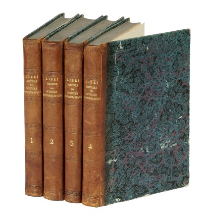  Libri Guglielmo : Histoire des sciences math�matiques en Italie [...] Tome premier (-quatrieme).  - Asta Libri, autografi e manoscritti - Libreria Antiquaria Gonnelli - Casa d'Aste - Gonnelli Casa d'Aste