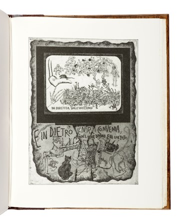  Alighieri Dante : La Divina Commedia nelle incisioni degli Artisti contemporanei. Dantesca, Libro d'Artista, Letteratura, Collezionismo e Bibliografia  Franco Mulas, Renzo Vespignani  (Roma, 1924 - 2001), Giacomo [pseud. di Manzoni Giacomo] Manz�  (Bergamo, 1908 - Roma, 1991), Lino Bianchi Barriviera  (Montebelluna, 1906 - Acilia, 1985), Pietro Annigoni  (Milano, 1910 - Firenze, 1988), Emilio Greco  (Catania, 1913 - Roma, 1995), Giorgio Petrocchi, Giovanni Fallani  - Auction Books, Autographs and Manuscripts - Libreria Antiquaria Gonnelli - Casa d'Aste - Gonnelli Casa d'Aste