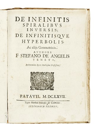  Degli Angeli Stefano : Accessionis ad steriometriam, et mecanicam, pars prima.... Geometria, Scienze tecniche e matematiche, Scienze tecniche e matematiche  - Auction Books, Autographs and Manuscripts - Libreria Antiquaria Gonnelli - Casa d'Aste - Gonnelli Casa d'Aste