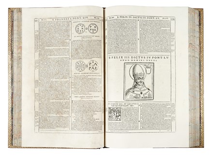  Chac�n Alfonso : Vitae, et res gestae pontificum Romanorum [...] Tomus primus (-quartus).  - Auction Books, Autographs and Manuscripts - Libreria Antiquaria Gonnelli - Casa d'Aste - Gonnelli Casa d'Aste