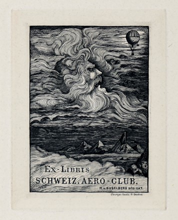  Jules Georges Hantz  (La Chaux-de-Fonds, 1846 - Ginevra, 1920) : Ex Libris Georges Hantz.  - Asta Arte Antica, Moderna e Contemporanea [parte II] - Libreria Antiquaria Gonnelli - Casa d'Aste - Gonnelli Casa d'Aste