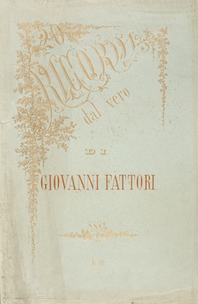  Giovanni Fattori  (Livorno, 1825 - Firenze, 1908) : 20 ricordi dal vero.  - Auction Arte Antica, Moderna e Contemporanea [parte II] - Libreria Antiquaria Gonnelli - Casa d'Aste - Gonnelli Casa d'Aste