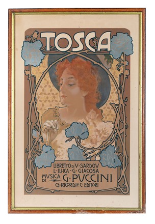  Leopoldo Metlicovitz  (Trieste, 1868 - Ponte Lambro, 1944) : Tosca.  - Auction Arte Antica, Moderna e Contemporanea [parte II] - Libreria Antiquaria Gonnelli - Casa d'Aste - Gonnelli Casa d'Aste