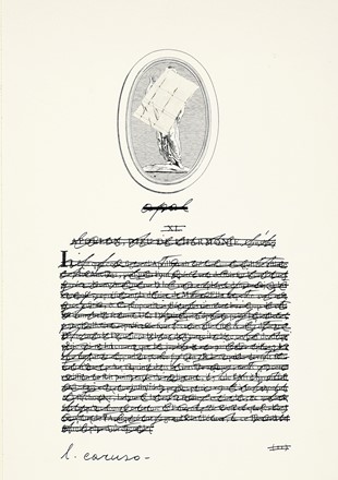  Luciano Caruso : Senza titolo.  - Asta Arte Antica, Moderna e Contemporanea [parte II] - Libreria Antiquaria Gonnelli - Casa d'Aste - Gonnelli Casa d'Aste