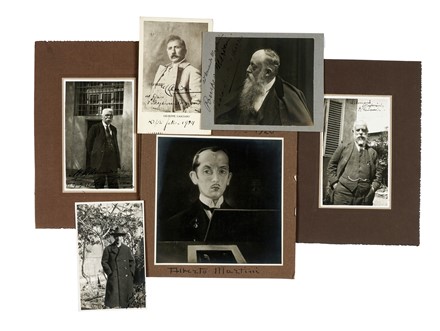 Raccolta di 29 fotografie e fotocartoline con firme e dediche autografe di personaggi del mondo dell'arte. Arte  - Auction Libri, Autografi e Manoscritti - Libreria Antiquaria Gonnelli - Casa d'Aste - Gonnelli Casa d'Aste