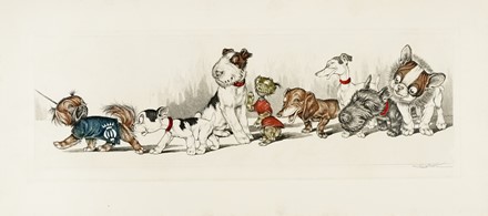  Arthur Boris Klein  (Mosca, 1893 - Parigi, 1985) : Lotto di 2 incisioni dalla serie Dirty dogs of Paris.  - Asta Arte Antica, Moderna e Contemporanea [parte II] - Libreria Antiquaria Gonnelli - Casa d'Aste - Gonnelli Casa d'Aste