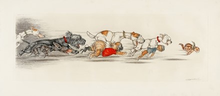  Arthur Boris Klein  (Mosca, 1893 - Parigi, 1985) : Lotto di 2 incisioni dalla serie Dirty dogs of Paris.  - Asta Arte Antica, Moderna e Contemporanea [parte II] - Libreria Antiquaria Gonnelli - Casa d'Aste - Gonnelli Casa d'Aste