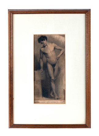  Tranquillo Cremona  (Pavia, 1837 - Milano, 1878) : Studio.  - Asta Arte Antica, Moderna e Contemporanea [parte II] - Libreria Antiquaria Gonnelli - Casa d'Aste - Gonnelli Casa d'Aste