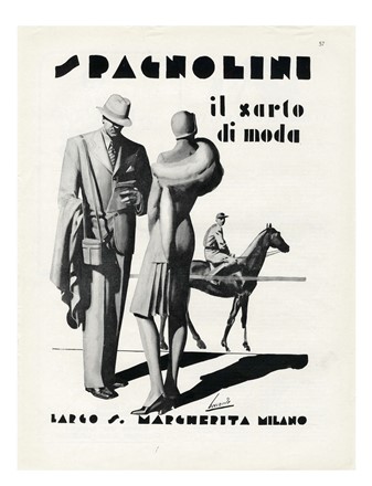 Lotto composto di 7 stampe.  Marcello Dudovich  (Trieste, 1878 - Milano, 1962), Luigi (Gino) Boccasile  (Bari, 1901 - Milano, 1952)  - Asta Arte Antica, Moderna e Contemporanea [parte II] - Libreria Antiquaria Gonnelli - Casa d'Aste - Gonnelli Casa d'Aste