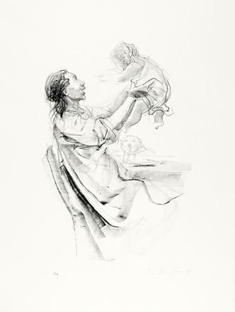  Pietro Annigoni  (Milano, 1910 - Firenze, 1988) : Lotto composto di 4 incisioni.  - Auction Arte Antica, Moderna e Contemporanea [parte II] - Libreria Antiquaria Gonnelli - Casa d'Aste - Gonnelli Casa d'Aste