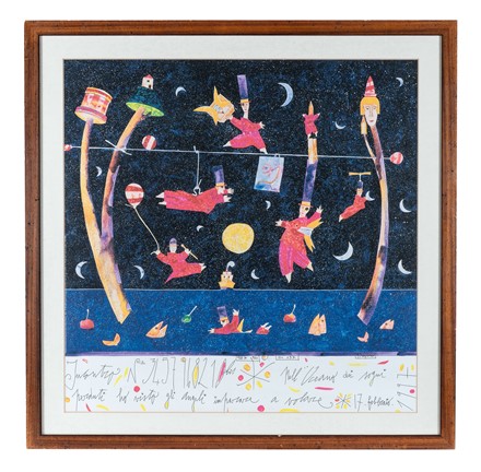  Francesco Musante  (Genova, 1950) : Incontro n. 3457968210 bis. Nell'oceano dei sogni perduti ho visto gli angeli imparare a volare.  - Asta Arte Antica, Moderna e Contemporanea [parte II] - Libreria Antiquaria Gonnelli - Casa d'Aste - Gonnelli Casa d'Aste