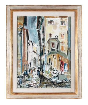  Rodolfo Marma  (Firenze, 1923 - 1998) : Borgo S. Jacopo.  - Asta Arte Antica, Moderna e Contemporanea [parte II] - Libreria Antiquaria Gonnelli - Casa d'Aste - Gonnelli Casa d'Aste