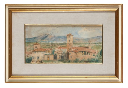  Odoardo Borrani  (Pisa, 1833 - Firenze, 1905) : Soffiano.  - Asta Arte Antica, Moderna e Contemporanea [parte II] - Libreria Antiquaria Gonnelli - Casa d'Aste - Gonnelli Casa d'Aste