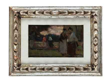  Ludovico Tommasi  (Livorno, 1866 - Firenze, 1941) : Lotto composto di 2 dipinti.  - Asta Arte Antica, Moderna e Contemporanea [parte II] - Libreria Antiquaria Gonnelli - Casa d'Aste - Gonnelli Casa d'Aste