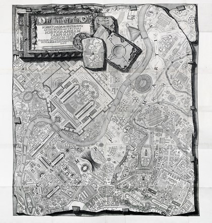  Giovanni Battista Piranesi  (Mogliano Veneto, 1720 - Roma, 1778) : Ioannis Baptistae Piranesii Antiquariorum Regiae Societatis Londinensis Socii  / Campus Martius Antiquae Urbis / Romae MDCCLXII.  - Asta Arte Antica, Moderna e Contemporanea [parte I] - Libreria Antiquaria Gonnelli - Casa d'Aste - Gonnelli Casa d'Aste