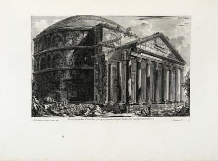  Giovanni Battista Piranesi  (Mogliano Veneto, 1720 - Roma, 1778) : Ioannis Baptistae Piranesii Antiquariorum Regiae Societatis Londinensis Socii  / Campus Martius Antiquae Urbis / Romae MDCCLXII.  - Asta Arte Antica, Moderna e Contemporanea [parte I] - Libreria Antiquaria Gonnelli - Casa d'Aste - Gonnelli Casa d'Aste