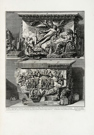  Giovanni Battista Piranesi  (Mogliano Veneto, 1720 - Roma, 1778) : Ioannis Baptistae Piranesii Antiquariorum Regiae Societatis Londinensis Socii  / Campus Martius Antiquae Urbis / Romae MDCCLXII.  - Asta Arte Antica, Moderna e Contemporanea [parte I] - Libreria Antiquaria Gonnelli - Casa d'Aste - Gonnelli Casa d'Aste
