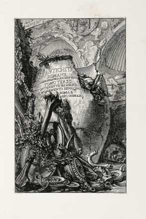  Giovanni Battista Piranesi  (Mogliano Veneto, 1720 - Roma, 1778) : Le antichit� romane.  - Asta Arte Antica, Moderna e Contemporanea [parte I] - Libreria Antiquaria Gonnelli - Casa d'Aste - Gonnelli Casa d'Aste